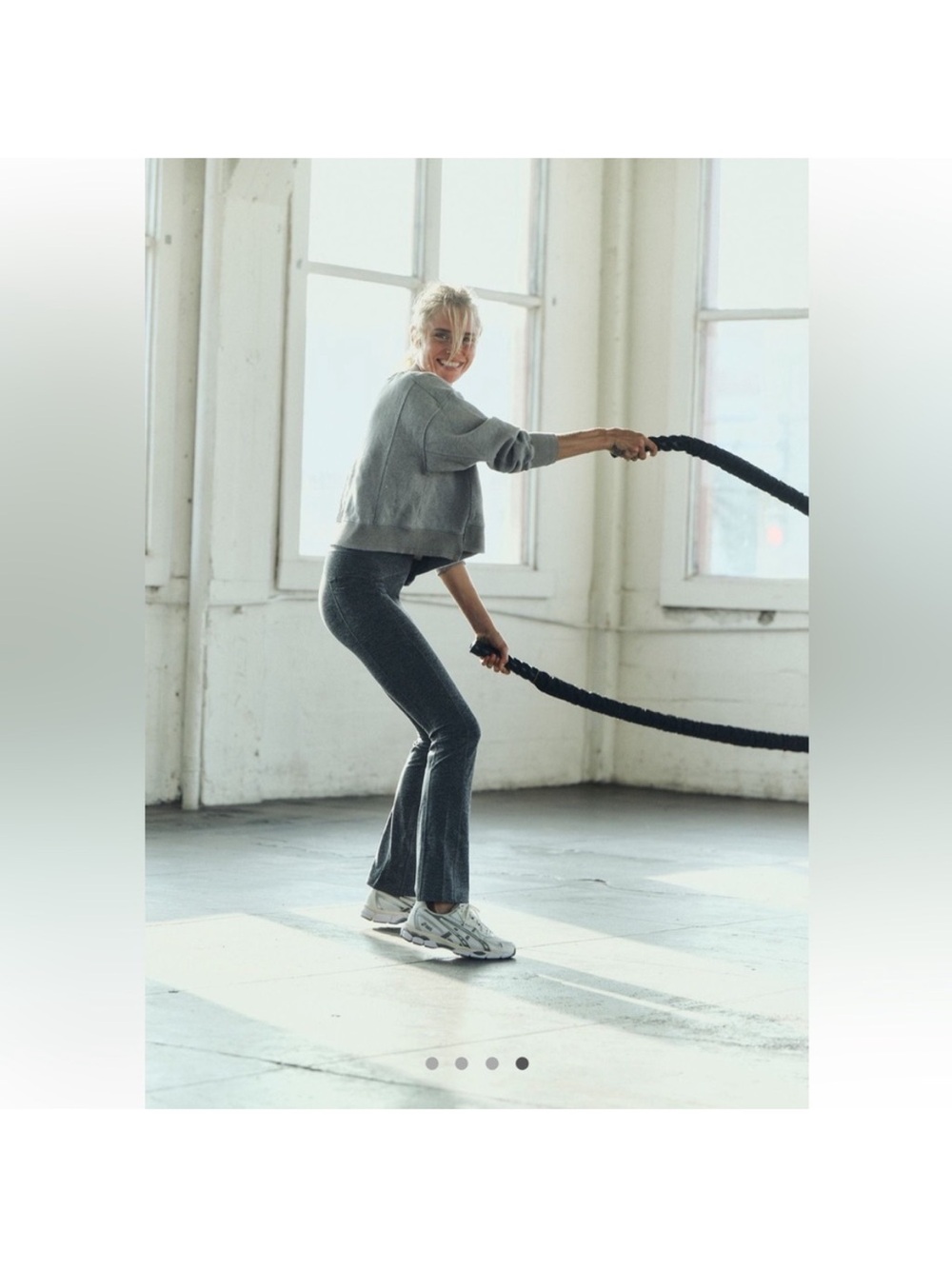 Free People Like New Never Better Heather Leggings Size Medium in Charcoal